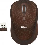Набор Trust чехол для ноутбука 15.6" + мышь Yvo MOUSE & SLEEVE Brown Hearts (23446) brown (23446)