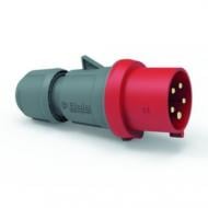 Штекер с заземлением Bals Elektrotechnik 32А 5P 400V IQ QC-ST IP54 серый с красным 201