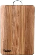 Доска кухонная Flamberg прямоугольная с металлической ручкой 33х23x1,6 см ясень