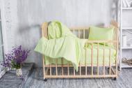 Комплект постельного белья Детский Горошек зелёный салатовый Ecotton