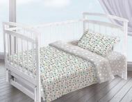 Комплект постельного белья Детский Дорога белый Ecotton