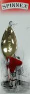 Блесна Spinnex Alga 8 г Блешня SPINNEX КОЛЕБАЛКА золотой
