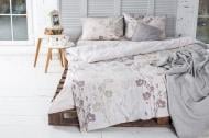 Комплект постельного белья 2.0 Евро Льняная фантазия бежевый Ecotton