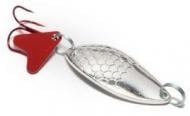Блесна Spinnex Perch2 21 г Блешня SPINNEX КОЛЕБАЛКА серебро/красный