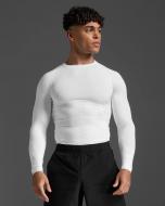 Футболка 2XU Core Compression Long Sleeve MA6398a_WHT/NLO р.S белый