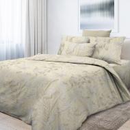 Комплект постельного белья 2.0 Евро Янтарный белый бежевый Ecotton