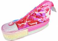 Пенал с пайетками в виде кеда 2 отделения 5987-pink Cool For School розовый