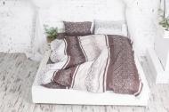 Комплект постельного белья 2.0 Евро Cord коричневый Ecotton