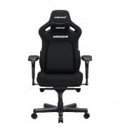 Крісло ігрове Anda Seat Kaiser 4 Size L Black Linen Fabric чорний