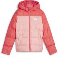 Пуховик Puma COLOURBLOCK POLYBALL HOODED JACKET 84986063 рожевий