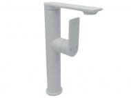 Смеситель для умывальника AiM высокий белый DG01115 frosted white