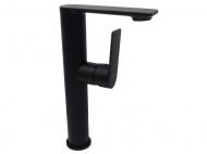 Смеситель для умывальника AiM высокий черный-матовый DG01115 matte black