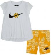 Комплект детской одежды Nike SPORT DAISY BIKE SHORT SET 36J082-Y1X р.5 белый