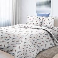 Комплект постельного белья 2.0 Евро Флури белый Ecotton