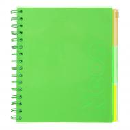 Блокнот на спирали Buromax NEON В5 120 лист. клетка зеленый