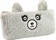 Пенал пушистый с аппликацией 6520-grey Cool For School