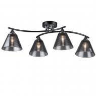 Люстра потолочная Victoria Lighting 4x60 Вт E27 черный Karen/PL4 black