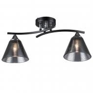 Люстра потолочная Victoria Lighting 2x60 Вт E27 черный Karen/PL2 black Люстра потолочная Victoria Lighting 2x60 Вт E27 черный Karen/PL2 black