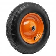 Колесо пневматическое КВІТКА PRO d380 мм для тачки с осью 4х8" 220-6016