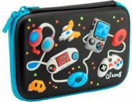 Пенал з тисненням QT-5653-Black Cool For School