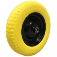 Колесо пенополиуретановое КВІТКА PRO d380 мм для тачки без оси 4х8" 220-6013