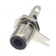 Гнездо монтажное Profix RCA корпус металл черный (P300111BK)