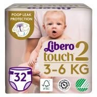Подгузники-трусики Libero Touch 2 3-6 кг 32 шт.