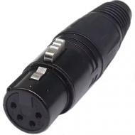 Гнездо под шнур / Profix CANON (XLR) 3pin черный (P300210F)