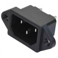 Разъем питания Profix 3pin монтажный черный (P300710)