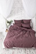 Комплект постельного белья 2.0 Евро коричневый Ecotton