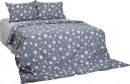 Комплект постельного белья Звездный зигзаг 1,5 синий