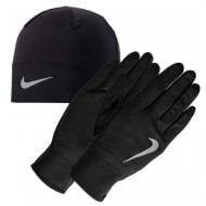 Комплект шапка+рукавички Nike Men's Run Dry Hat And Glove Set N.RC.37.082 р.S-M чорний