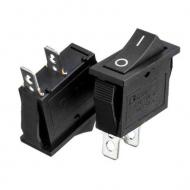 Переключатель клавишный без подсветки Profix KCD3-101 ON-OFF 2pin 15A 250V P301140BK