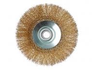 Щетка-скребок Vitals гофрована латунована 125 мм М14, 0.3 мм 174518 Щетка-скребок Vitals гофрована латунована 125 мм М14, 0.3 мм 174518