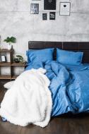 Комплект постельного белья 2.0 Евро синий Ecotton