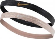 Бандана Nike SHINE HEADBANDS 2PK N.000.3525.015 р.OSFM черный Бандана Nike SHINE HEADBANDS 2PK N.000.3525.015 р.OSFM черный