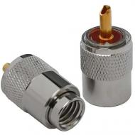 Коннектор Profix UHF накрутка под кабель RG-8 серый/металлик (P300102)