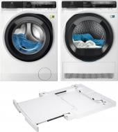 Пральна машина Electrolux EW8F5492QU + сушильна машина EW8D595MUC + з'єднувальна планка E1WYHSK6
