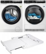 Пральна машина Electrolux EW9F5482WCU + сушильна машина EW8D595MUC + з'єднувальна планка E1WYHSK3