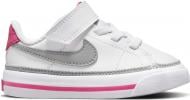 Кроссовки для девочек демисезонные Nike Court Legacy DA5382-111 р.26 белые