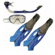 Набор для дайвинга Speedo GLIDE MASK SNORKEL FIN SET AU 8-016595052 р.37/38 серый