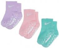 Носки Nike ANKLE NN0754-P6I р.one size фиолетовый/розовый/голубой 3 шт.