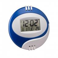 Электронные настенные часы Kenko КК 6870 с термометром синий (45946)