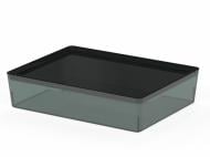 Ящик для зберігання Vivendi прозорий Grey-green 81x263x340 мм