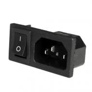 Разъем питания Profix 3pin с клавишей черный (P300725)