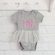 Боді для дівчинки Blanka р.68 сірий 110196