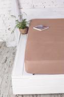 Простынь на резинке 200x200 см кофе Ecotton