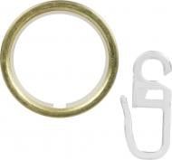 Кольцо Gardinia Chicago с вкладышем 10 шт. наборной d20 мм золото полированное 10 шт.