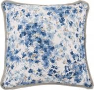 Подушка декоративная Акварель Васильковые цветы 45x45 см бело-синий La Nuit