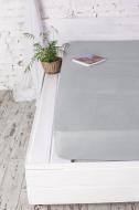Простынь на резинке 90x200 см серый Ecotton